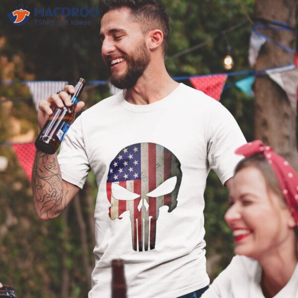 American Flag Skull T-Shirt