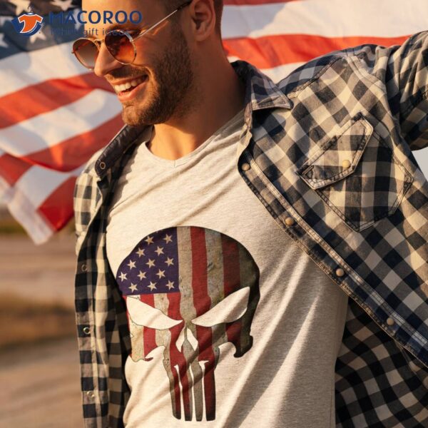 American Flag Skull T-Shirt