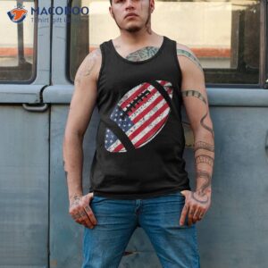 american football 4th july flag patriotic funny shirt tank top 2