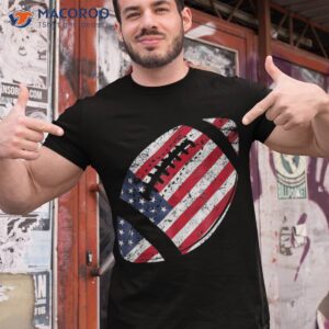 American Football 4th July Flag Patriotic Funny Shirt