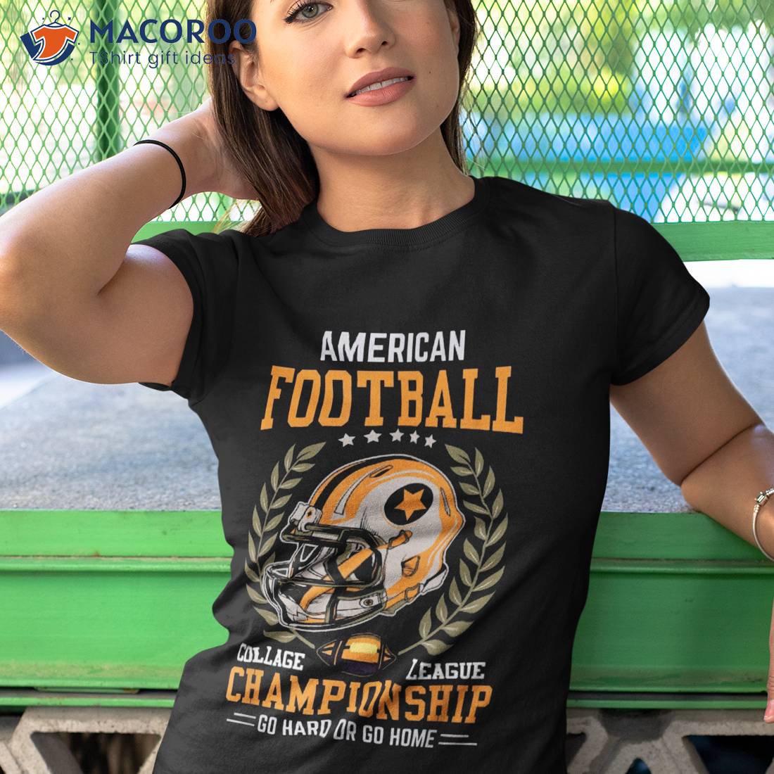 American Football College League Championship Go Hard Or Shirt