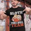 American Football Cute Player – Footballer Sloth Shirt