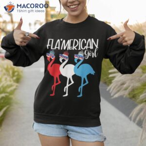 american girls patriotic july 4th i red white blue flamingo shirt sweatshirt