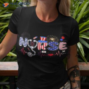 american nurse 4th of july stethoscope heartbeat shirt tshirt 3