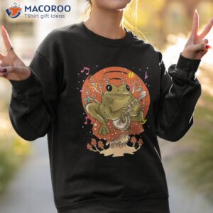 animal mushroom frog banjo player bluegrass folk music shirt sweatshirt 2