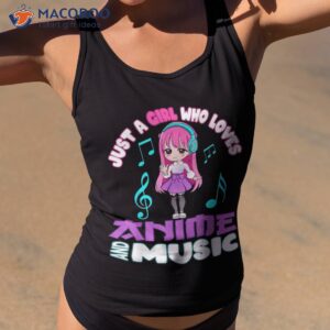 anime and music girl for teen chibi graphic shirt tank top 2