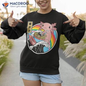 anime axolotl waifu who love ra and sketching japan shirt sweatshirt
