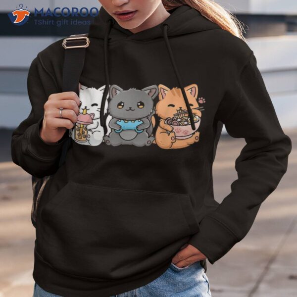 Anime Boba Tea Bubble Gaming Gamer Ra Cat Shirt