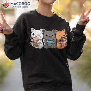 anime boba tea bubble gaming gamer ra cat shirt sweatshirt 2