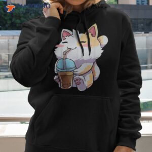anime cat boba bubble tea kawaii neko shirt hoodie