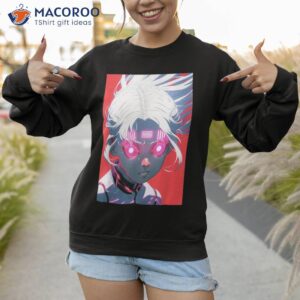 anime girl cybergoth cyberpunk waifu cyber kei raver goth shirt sweatshirt 1 1