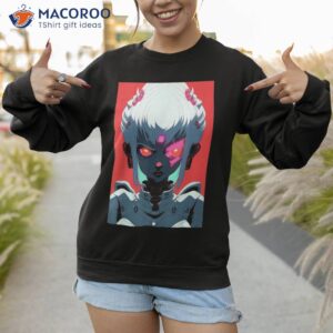 anime girl cybergoth cyberpunk waifu cyber kei raver goth shirt sweatshirt 1 2