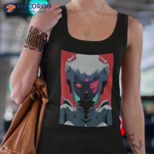 anime girl cybergoth cyberpunk waifu cyber kei raver goth shirt tank top 4