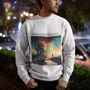 anime girl luminous treehouse adventure a captivating art piece shirt sweatshirt 1