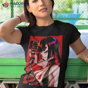 anime girl samurai waifu japanese aesthetic otaku kawaii shirt tshirt 1