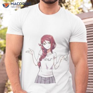 anime girl shrug shirt tshirt