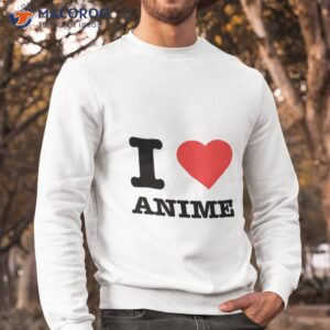 anime love i heart shirt sweatshirt