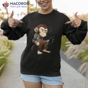 anime monkey designs using a tablet shirt sweatshirt 1