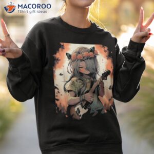 anime rocker guitar girl graphic design shirt sweatshirt 2