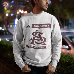 arizona state university sun devils fear the fork shirt sweatshirt