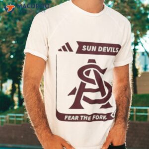 arizona state university sun devils fear the fork shirt tshirt