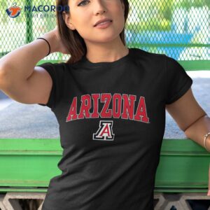 arizona wildcats classic arch over shirt tshirt 1