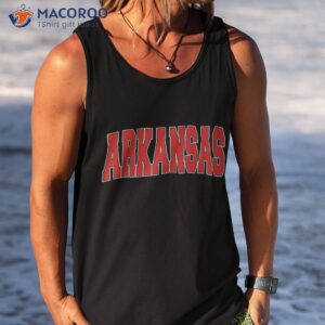 arkansas usa state ar varsity style vintage sports shirt tank top