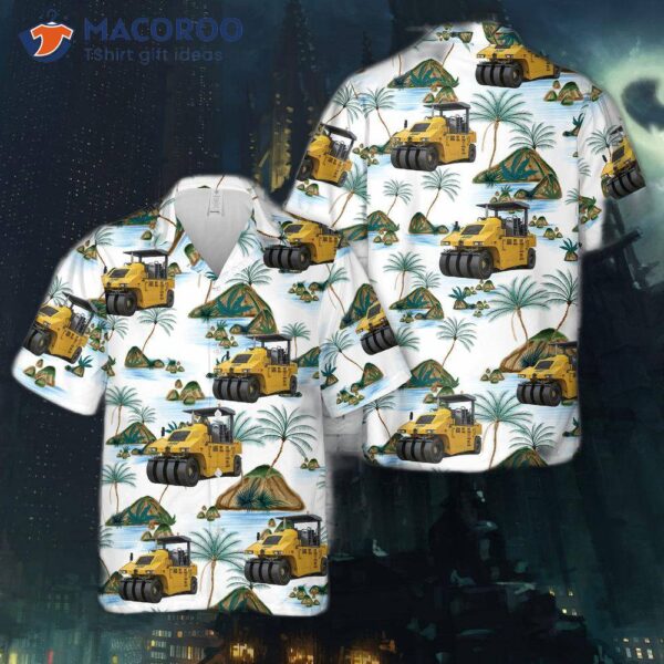 Asphalt Compactor Hawaiian Shirt