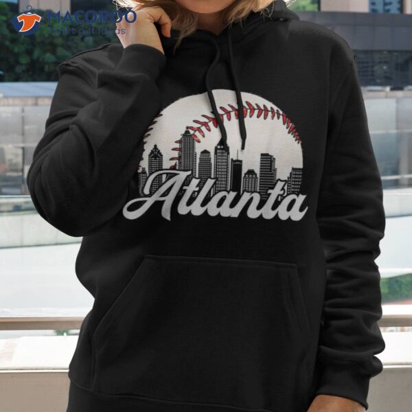 Atlanta Baseball Skyline Cityscape Shirt