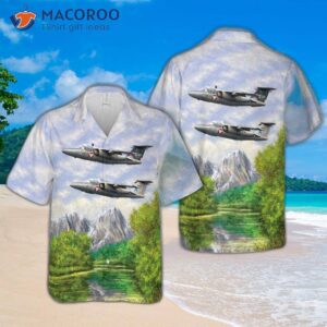 Austrian Air Force Saab 105oe Hawaiian Shirt