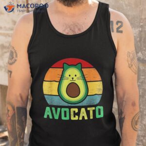 avogato avocado cat vegan shirt tank top