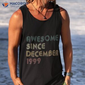 awesome since december 1999 vintage retro birthday shirt tank top