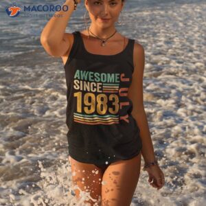 awesome since july 1983 40 years old 40th birthday gift shirt tank top 3