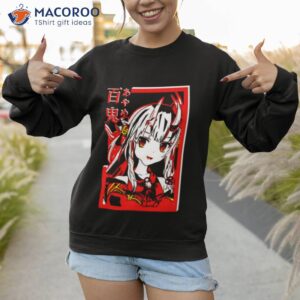 ayame ojou hololive red graphic shirt sweatshirt 1
