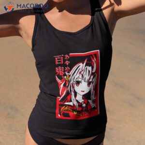 ayame ojou hololive red graphic shirt tank top 2