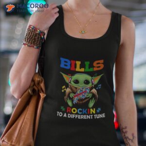 baby yoda hug buffalo bills autism rockin to a different tune shirt tank top 4