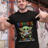 Baby Yoda Hug New England Patriots Autism Rockin To A Different Tune Shirt