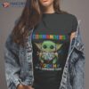 Baby Yoda Hug Washington Commanders Autism Rockin To A Different Tune Shirt