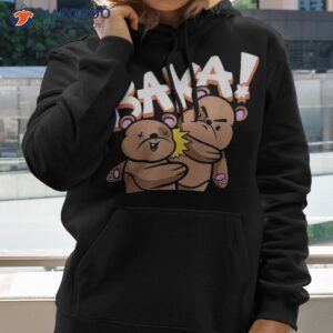 baka anime bear slap japanese shirt hoodie