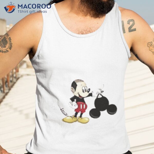 Bald Mickey Mouse Ears Meme Shirt