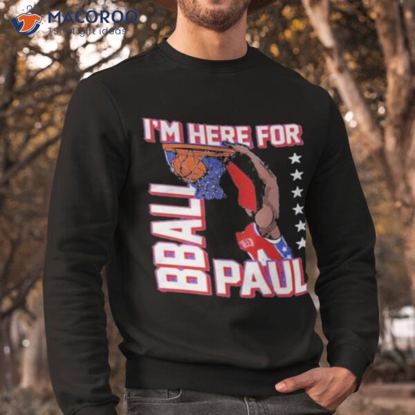 Barstool Sports Store I’m Here For Bball Paul Graphic Shirt