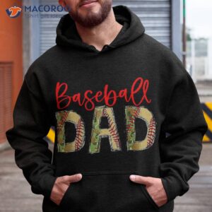 baseball dad camouflage funny fathers day lover shirt hoodie