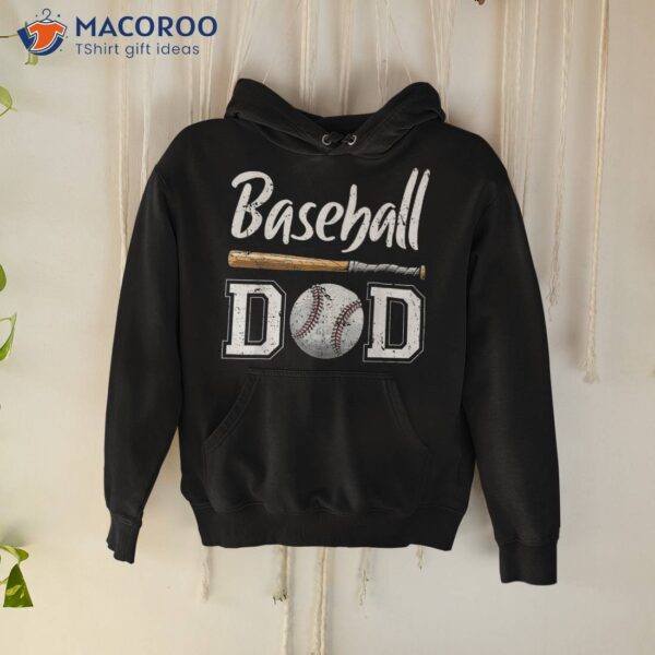 Baseball Dad Fathers Day Gift For Daddy Papa Father Shirt