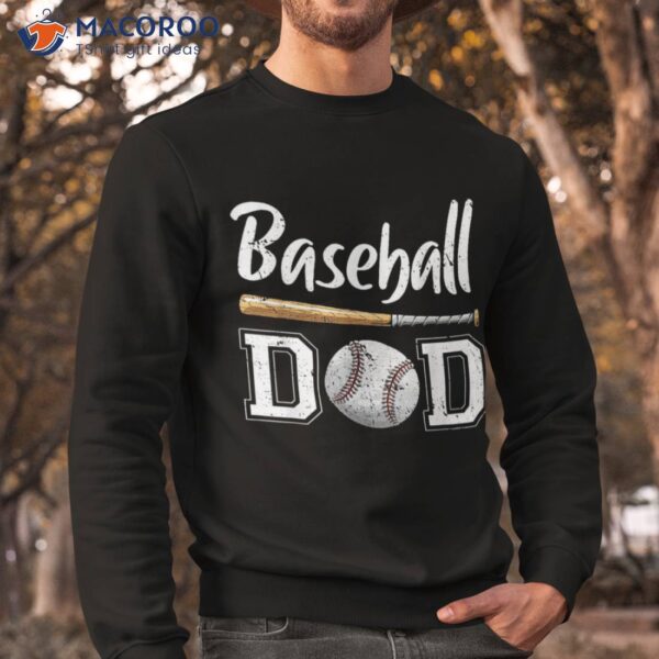 Baseball Dad Fathers Day Gift For Daddy Papa Father Shirt