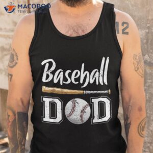 baseball dad fathers day gift for daddy papa father shirt tank top 2