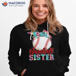 baseball sister leopard heart funny mothers day girls shirt hoodie 1