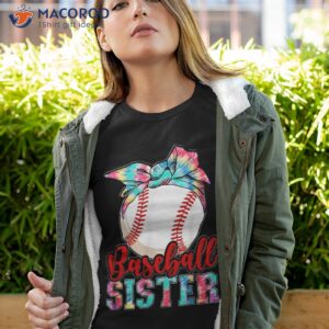 baseball sister leopard heart funny mothers day girls shirt tshirt 4