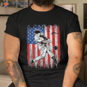 baseball team american flag 4th of july vintage shirt tshirt