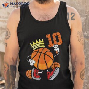 basketball 10th birthday shirt for girls boys kids born 2012 tank top