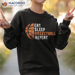 basketball coach eat sleep repeat shirt sweatshirt 2